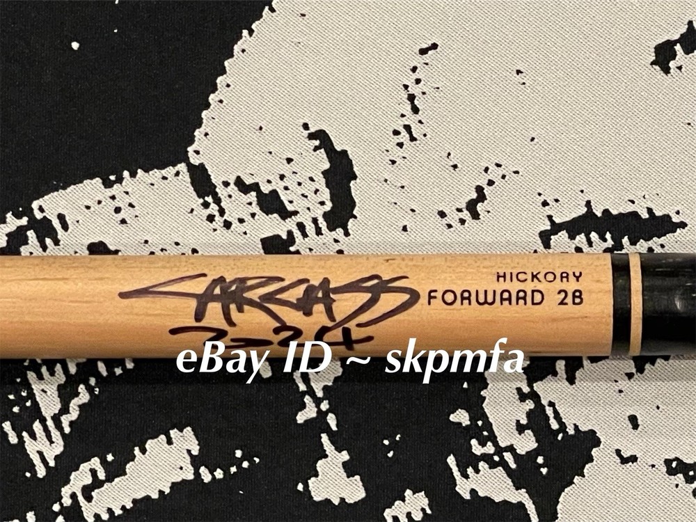 DANIEL WILDING of CARCASS Signed Drumstick + Back Patch 💯 Official Merch 🔥!!