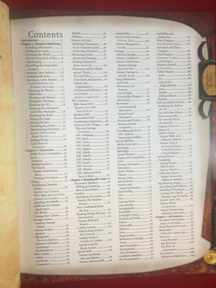 Dungeons & Dragons D&D Dungeon Master’s Guide Core Rulebook II 2000