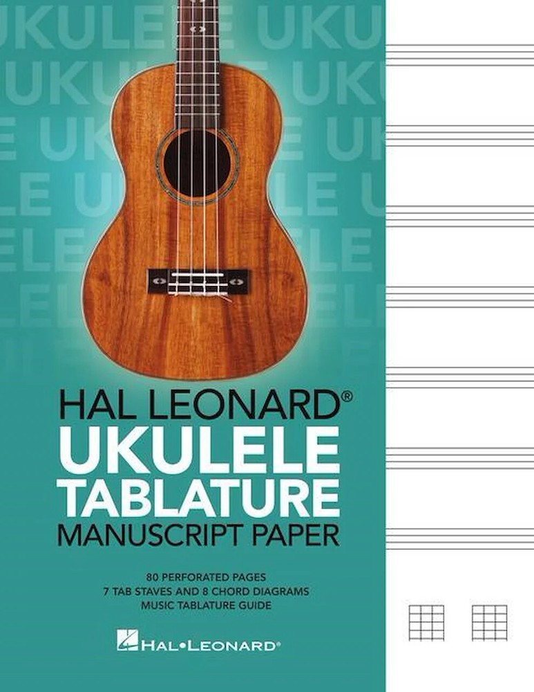 Hal Leonard Ukulele Tablature Manuscript Paper