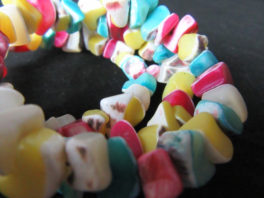 Colorful Sea Shell Bracelet Adjustable