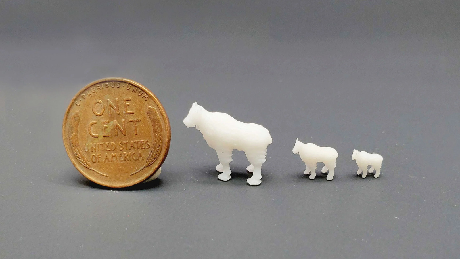 Mountain Goat Pack for Miniature Animals in HO Scale N Scale Z Scale