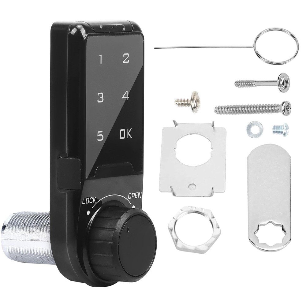 Code Security Lock Touch,Electronic Cabinet Deadbolt Lock,Digital Keypad Pass...