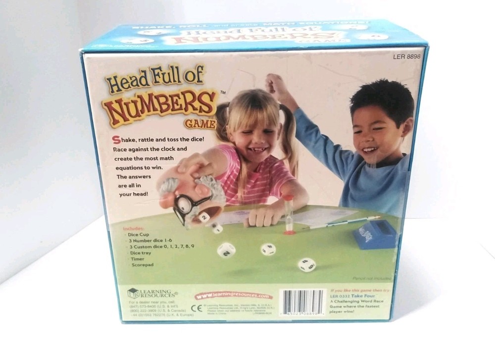 Learning Resources Head Full Of Numbers Math Game Sealed