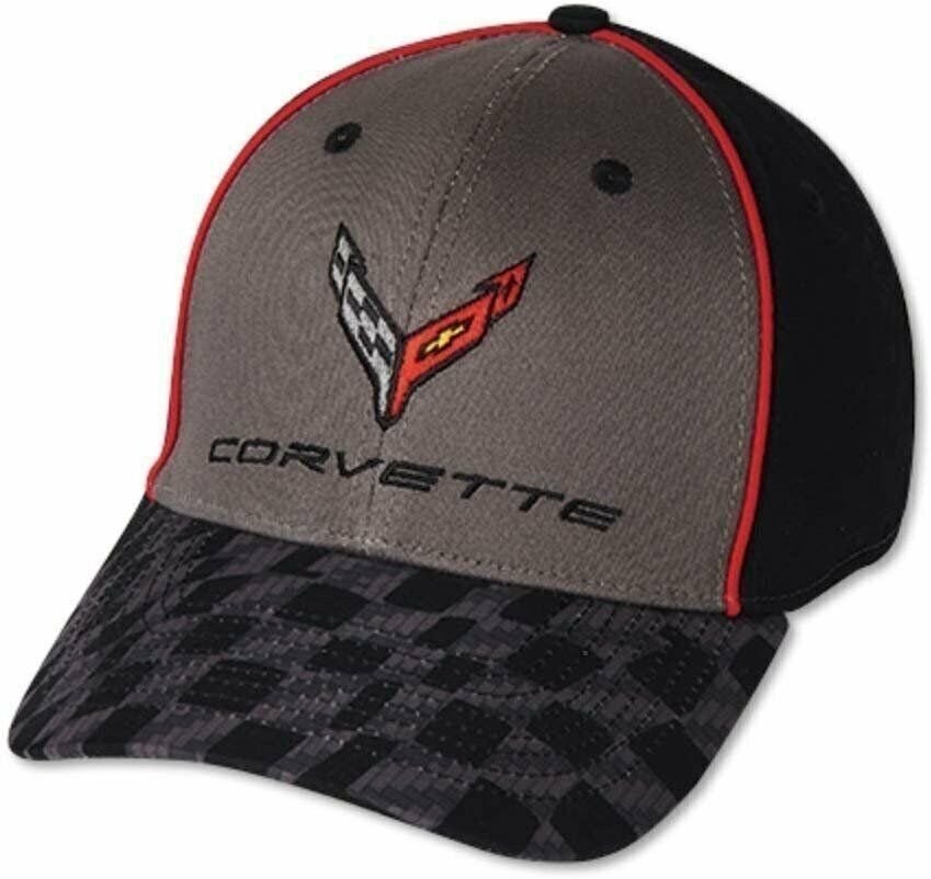 C8 Corvette Next Generation Carbon Flash Checkered Bill Hat