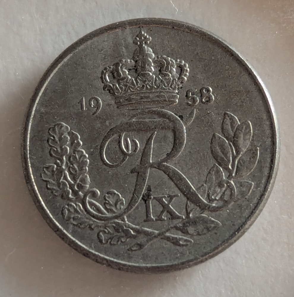 Denmark, 1958C, 10 Ore