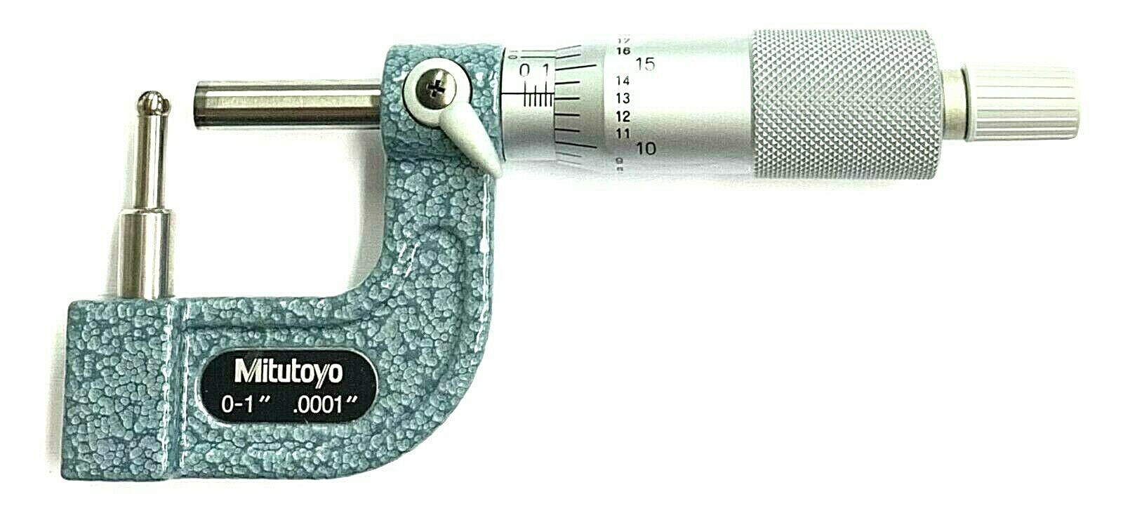 0-1" TUBE MICROMETER .0001" GRAD CARBIDE FACES RAACHET THIMBLE MITUTOYO #115-313