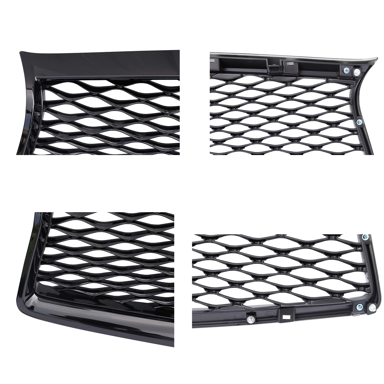For Infiniti Q50 2014-2016 2017 Front Bumper Upper Grille Gloss Black Grill JDM