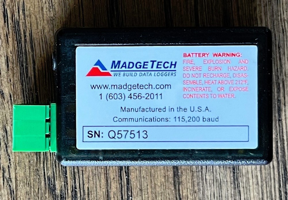 Madgetech Volt101A 160mV Data Logger