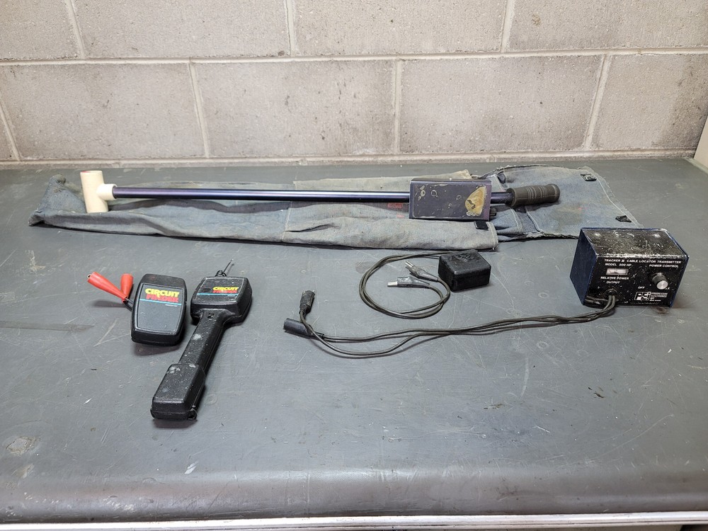 PROGRESSIVE ELECTRONICS MODEL 500K 500HP TRACKER CABLE LOCATING SYSTEM LOT AS-IS