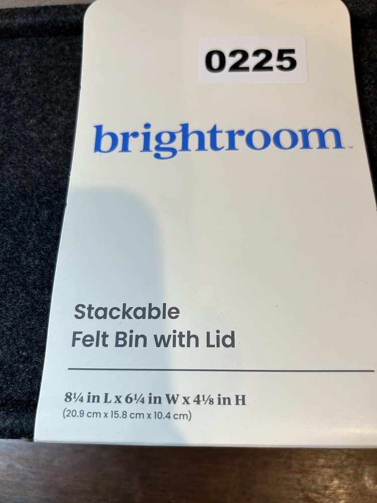NEW Brightroom Stackable felt bin with lid-(2) Available
