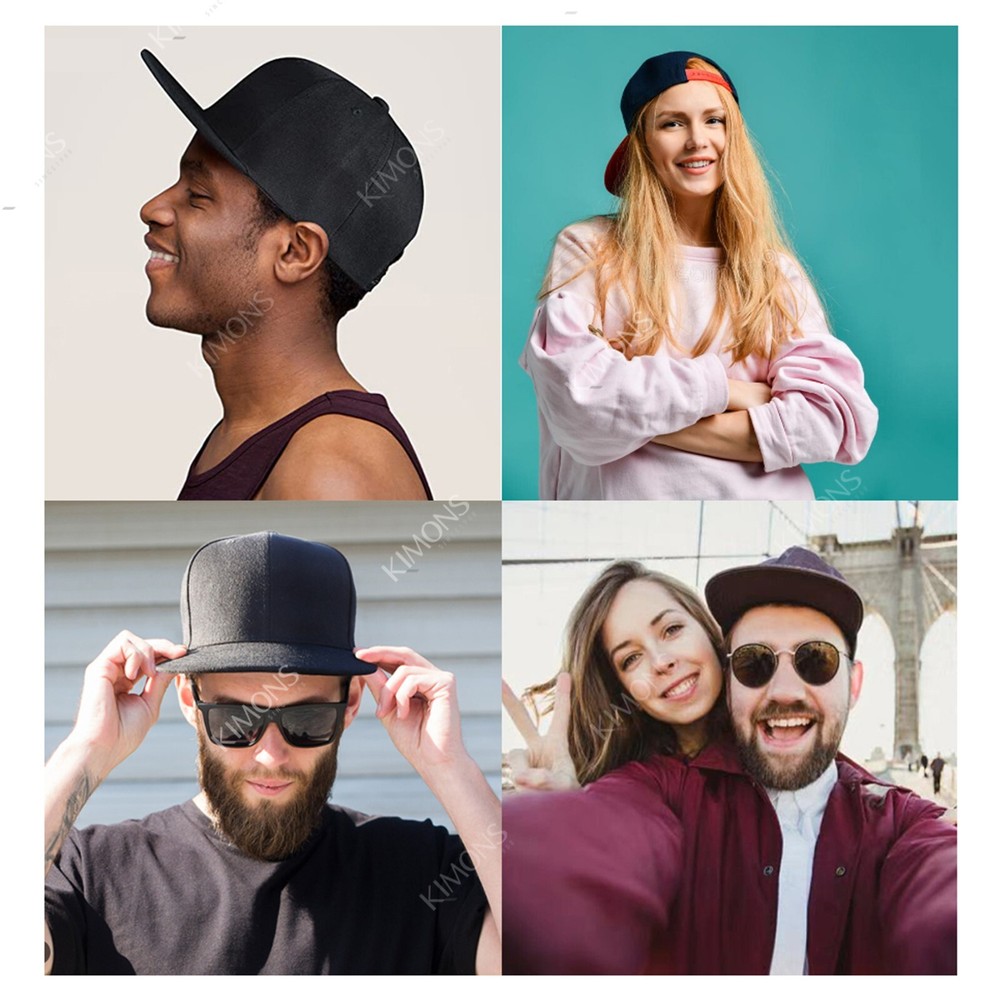 Snapback Hat Flat Baseball Cap Trucker Solid Plain Blank Men Hip Hop Army CS