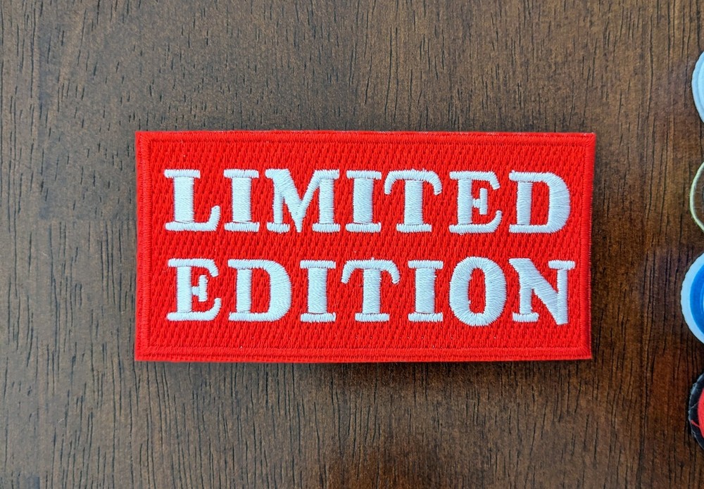 Limited Edition Patch 3.5x1.75" Memes Funny Random Embroidered Iron On Patch