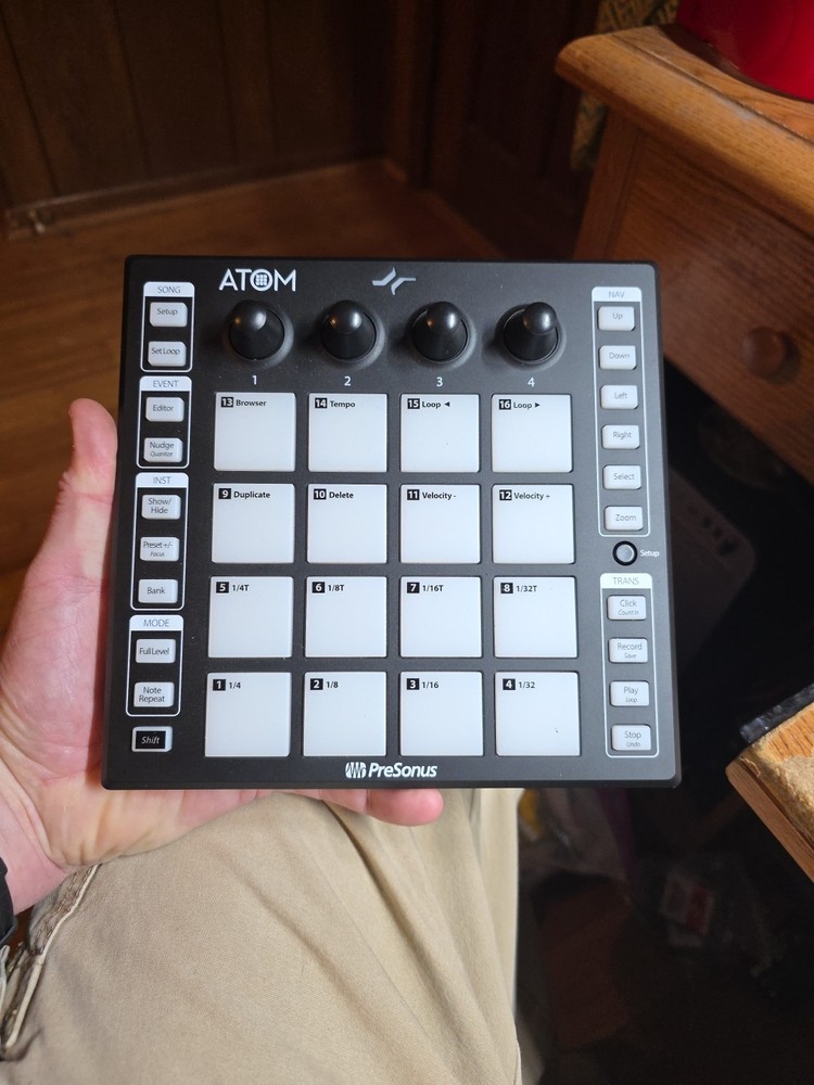 PreSonus ATOM Pad Controller USB MIDI Drum Pad for Studio/Beat Making - EUC