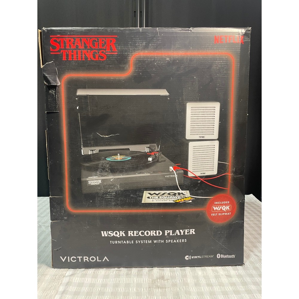Victrola Stranger Things Record Player Turntable System with Speakers Bluetooth