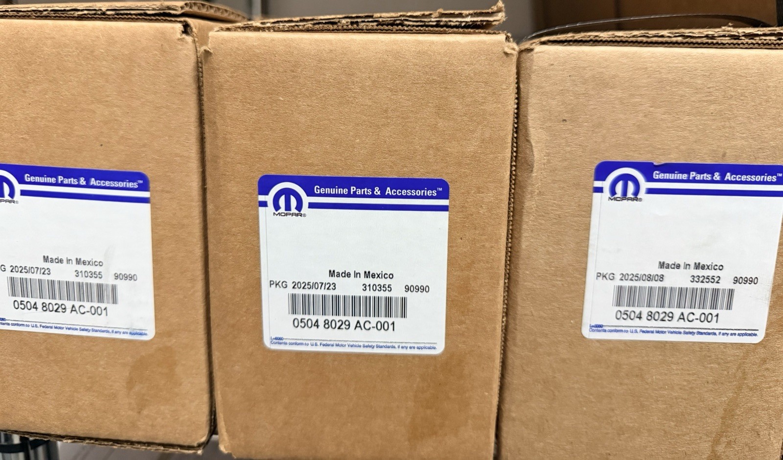 MOPAR 3.6L CAMSHAFTS NEW IN BOX(MULTIPLE NUMBERS)DODGE JEEP RAM CHRYSLER