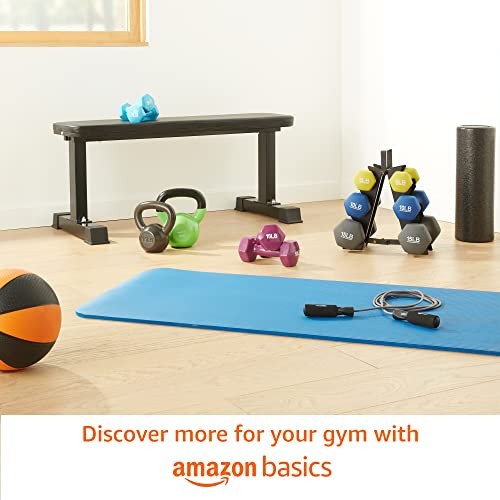 Amazon Basics Vinyl Kettlebell, 15 pound, Pink