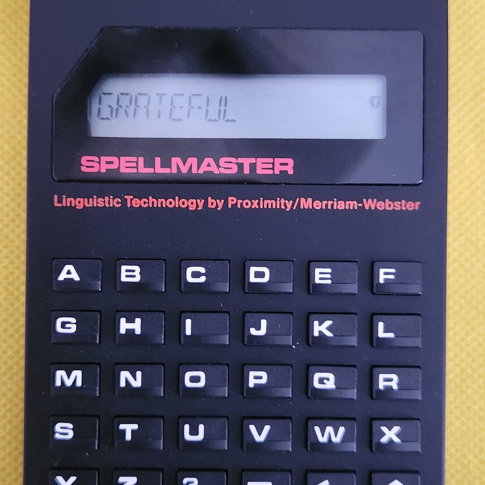 Franklin Computer Spellmaster With Case PS-104 Merriam Webster Tested Working