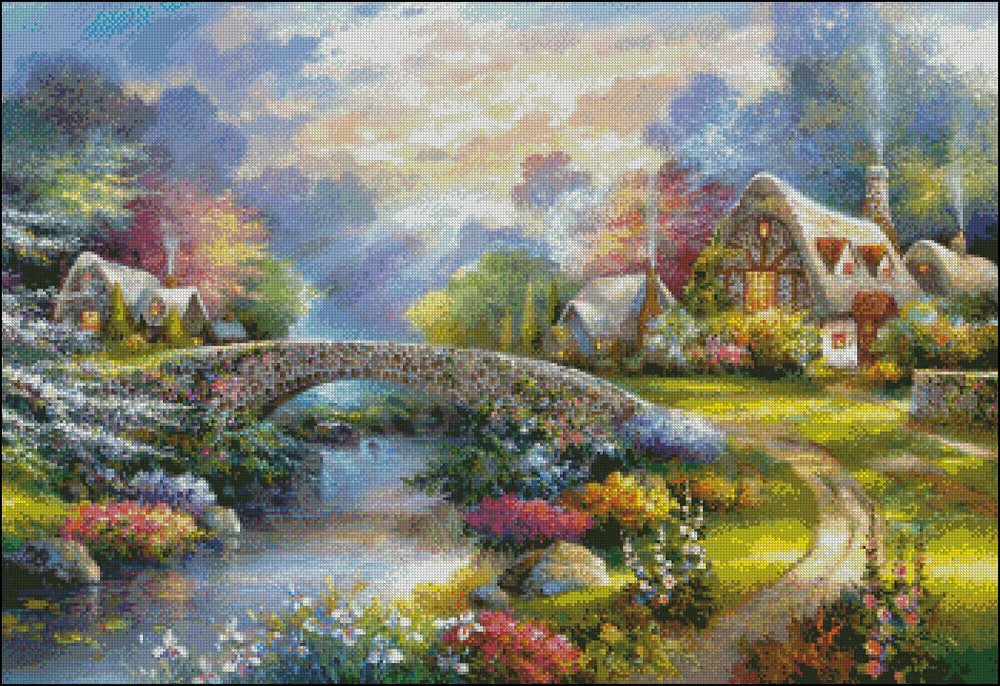 Chart Needlework DIY - Counted Cross Stitch Patterns - Springtime