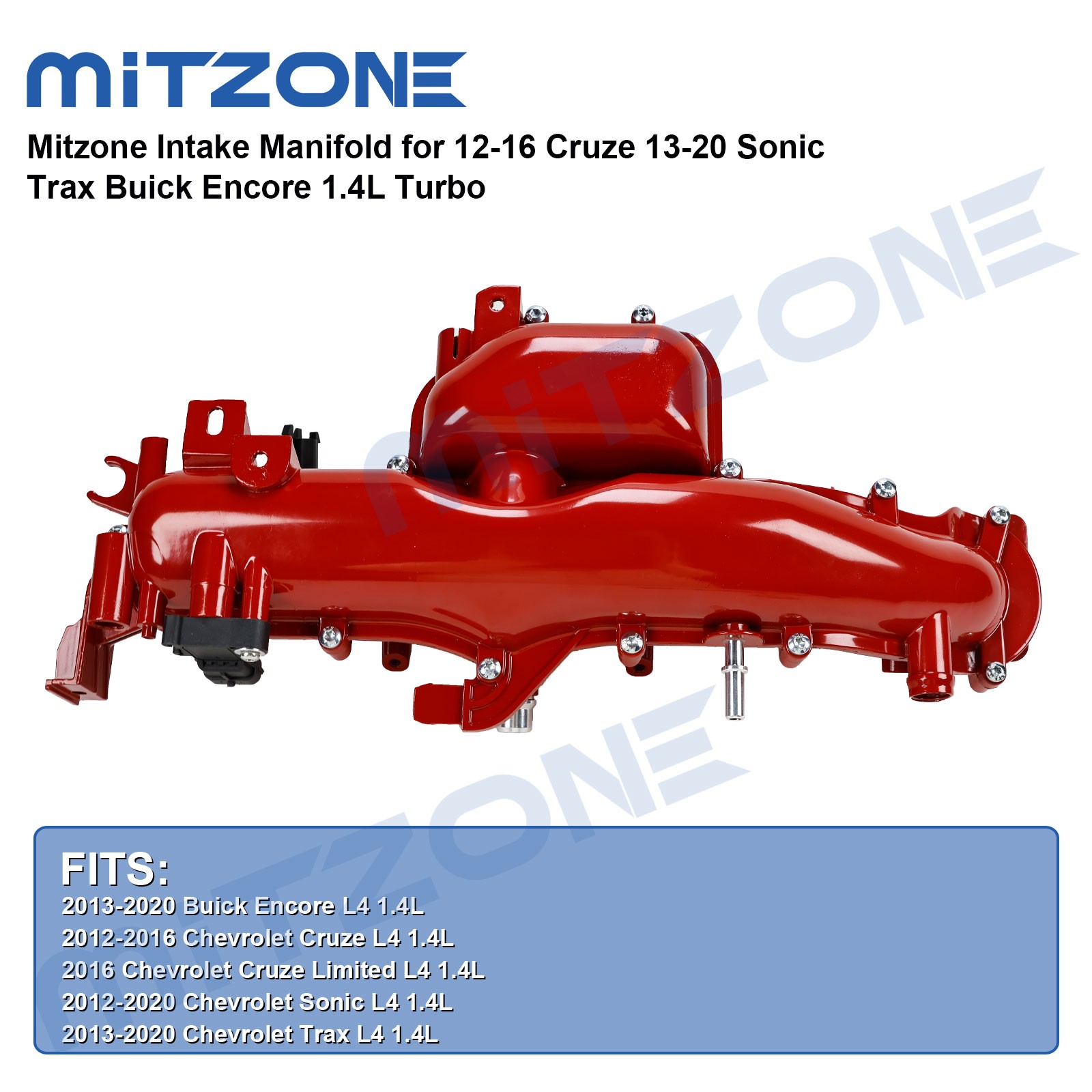 Mitzone Intake Manifold for 12-16 Cruze 13-20 Sonic Trax Buick Encore 1.4L Turbo