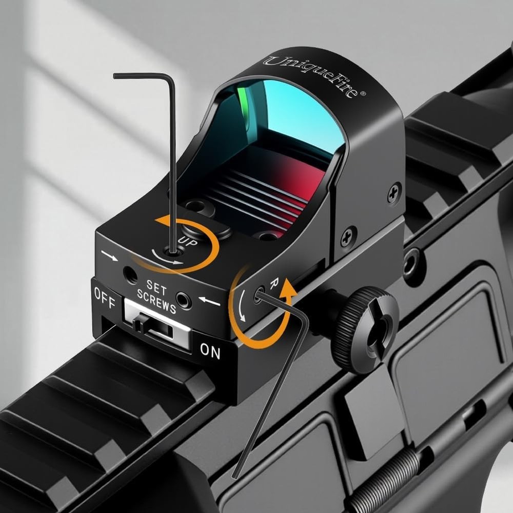 UniqueFire 3MOA Tactical Compact Holographic Reflex Mini Red Dot Sight Scope