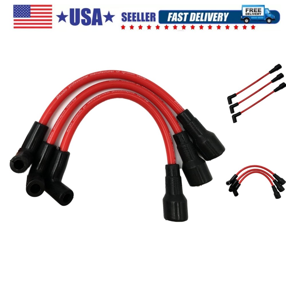 Compatible with Mercury 65-90HP High Tension Ignition Spark Plug Wire Cable S...