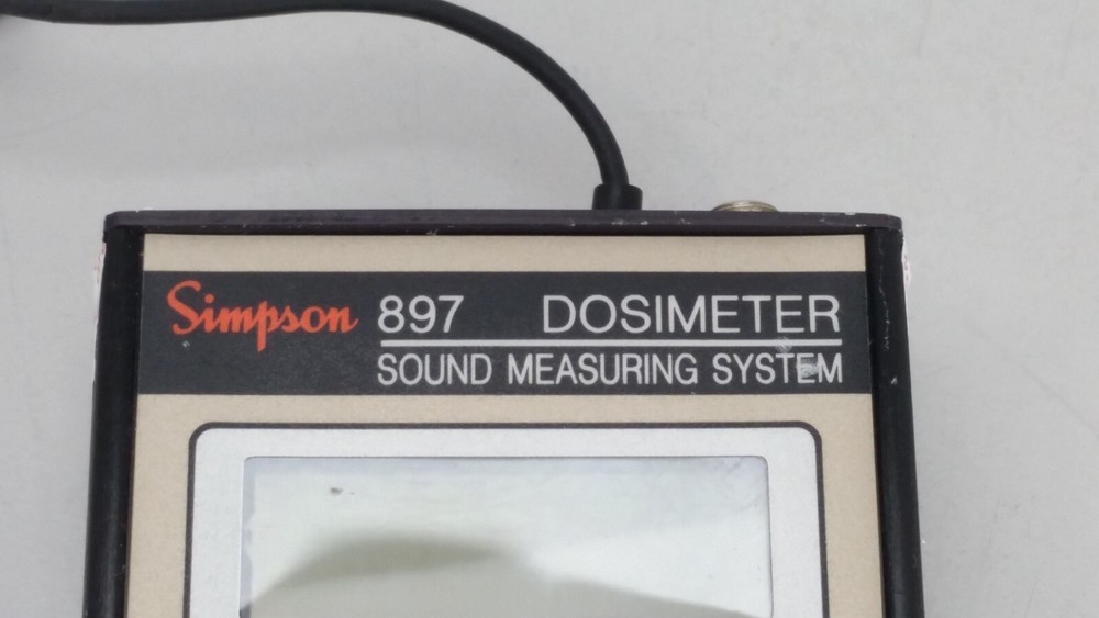 AS-IS Simpson Model 897 Sound Measuring System NO RETURN