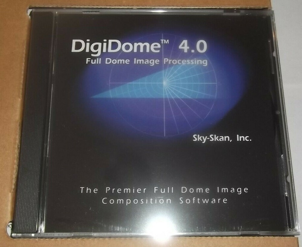 DIGIDOME 4.0 FULL DOME IMAGE PROCESSING COMPOSITION SOFTWARE SKY-SKAN INC CD/DVD