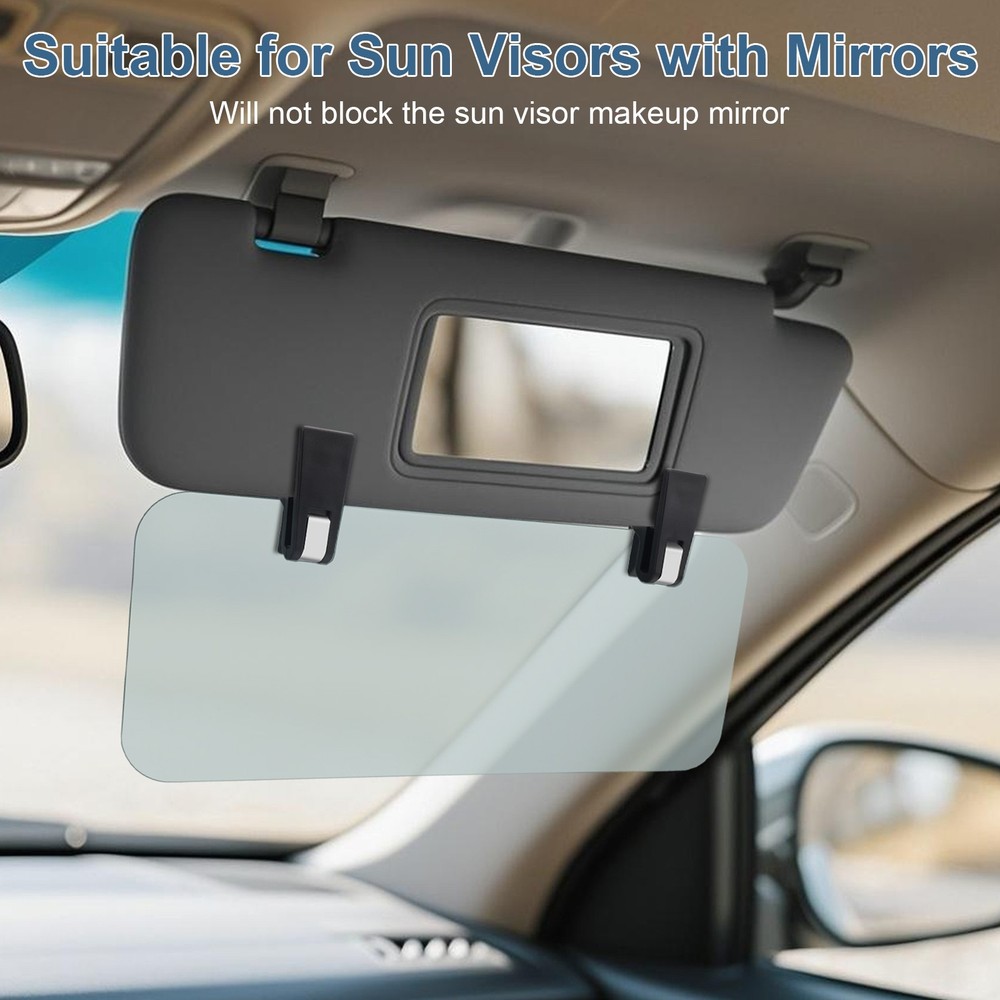 Universal Car Sun Visor Extender Anti-Glare Adjustable Sunshade Panel Day Night