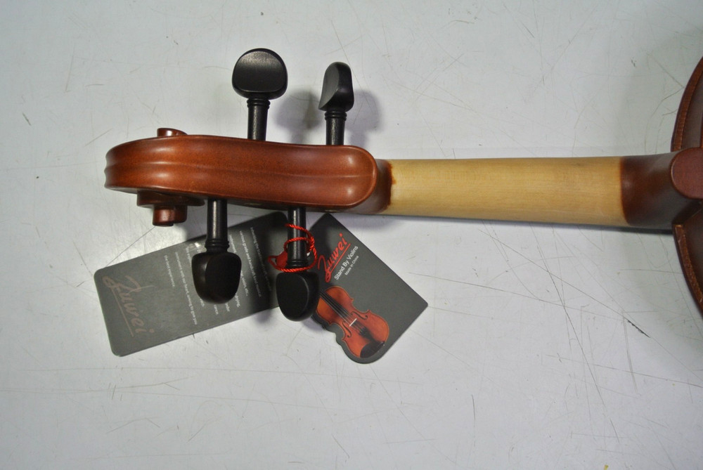 Zuwei 4/4 Acoustic Violin Flamed Maple Back Solid Spruce Top With Case **READ**
