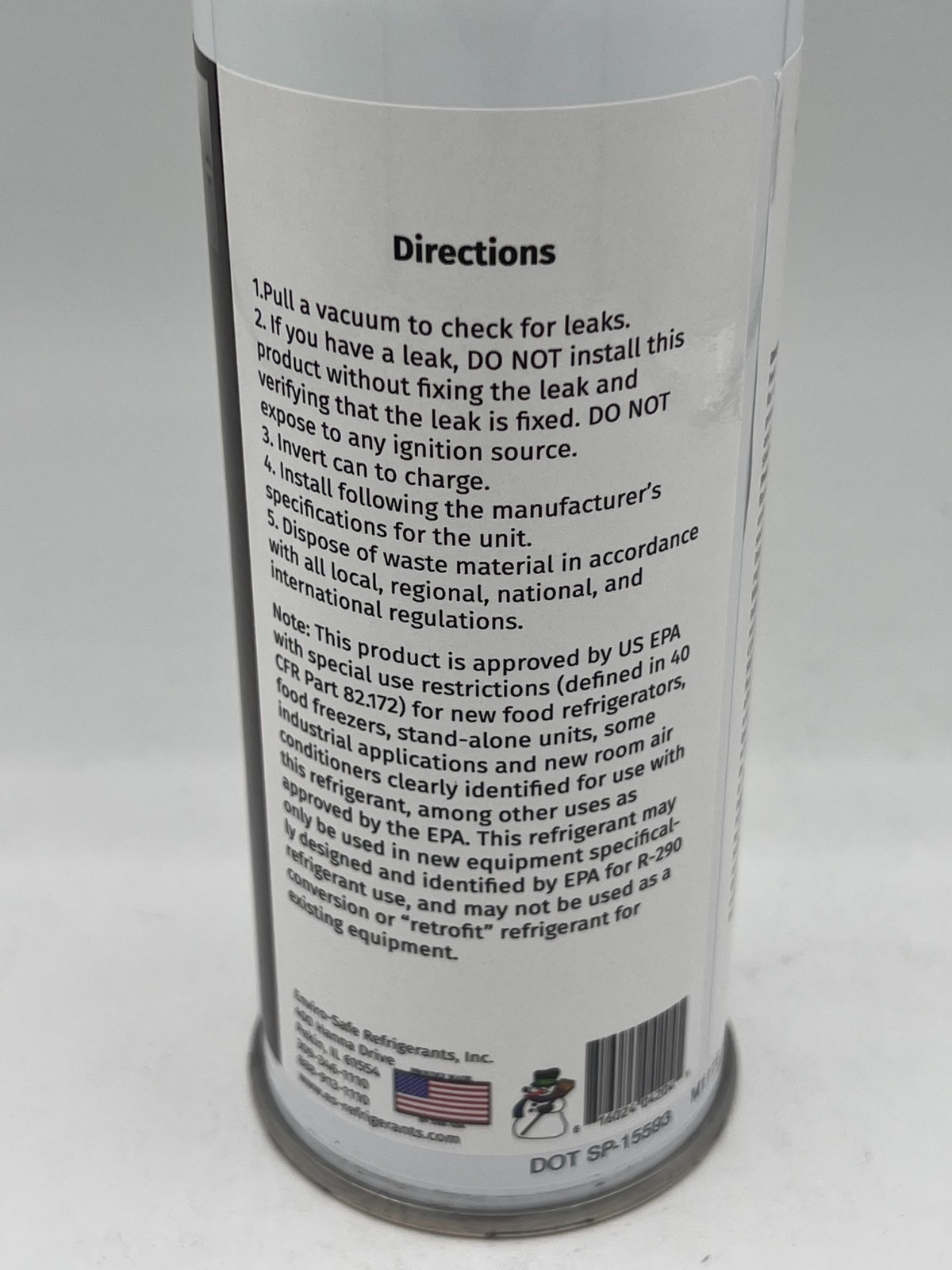 R-290 Refrigerant - 2 Pack (Approved for Fridges, Freezers and Ice Makers) R290