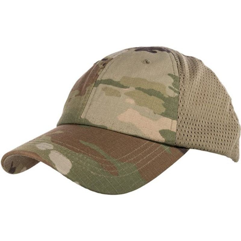 USAF OCP Mesh Cap 6 Panel Adjustable Baseball Cap Military Hat for Men & Women