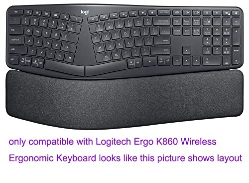 Ultra Thin Desktop PC Compatible with Logitech Ergo K860 Transparent, for K860