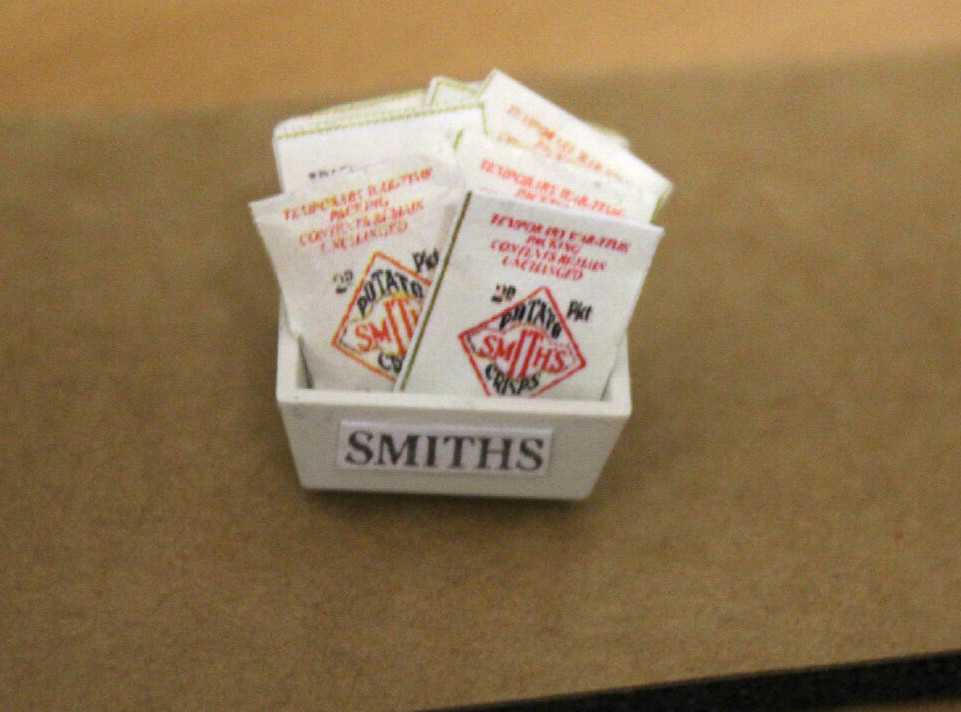 DOLLS HOUSE (  Handcrafted -  Tray = Smiths Crisps