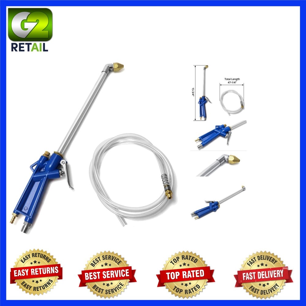 Professional-Grade Pneumatic Cleaning Gun - 4Ft Hose for Maximum Efficiency