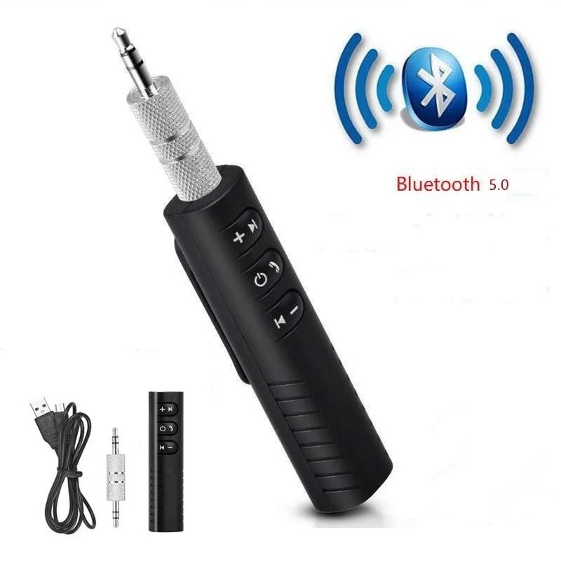 Wireless Bluetooth 5.0 Receiver Adapter 3.5mm Jack For Car Music Audio Aux
