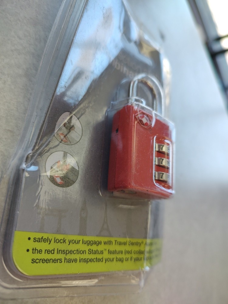 CVS TSA Inspection Status Combination Lock