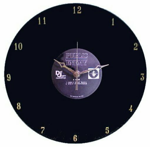 Public Enemy - Vinyl LP Record Wall Clock by Rock Clock