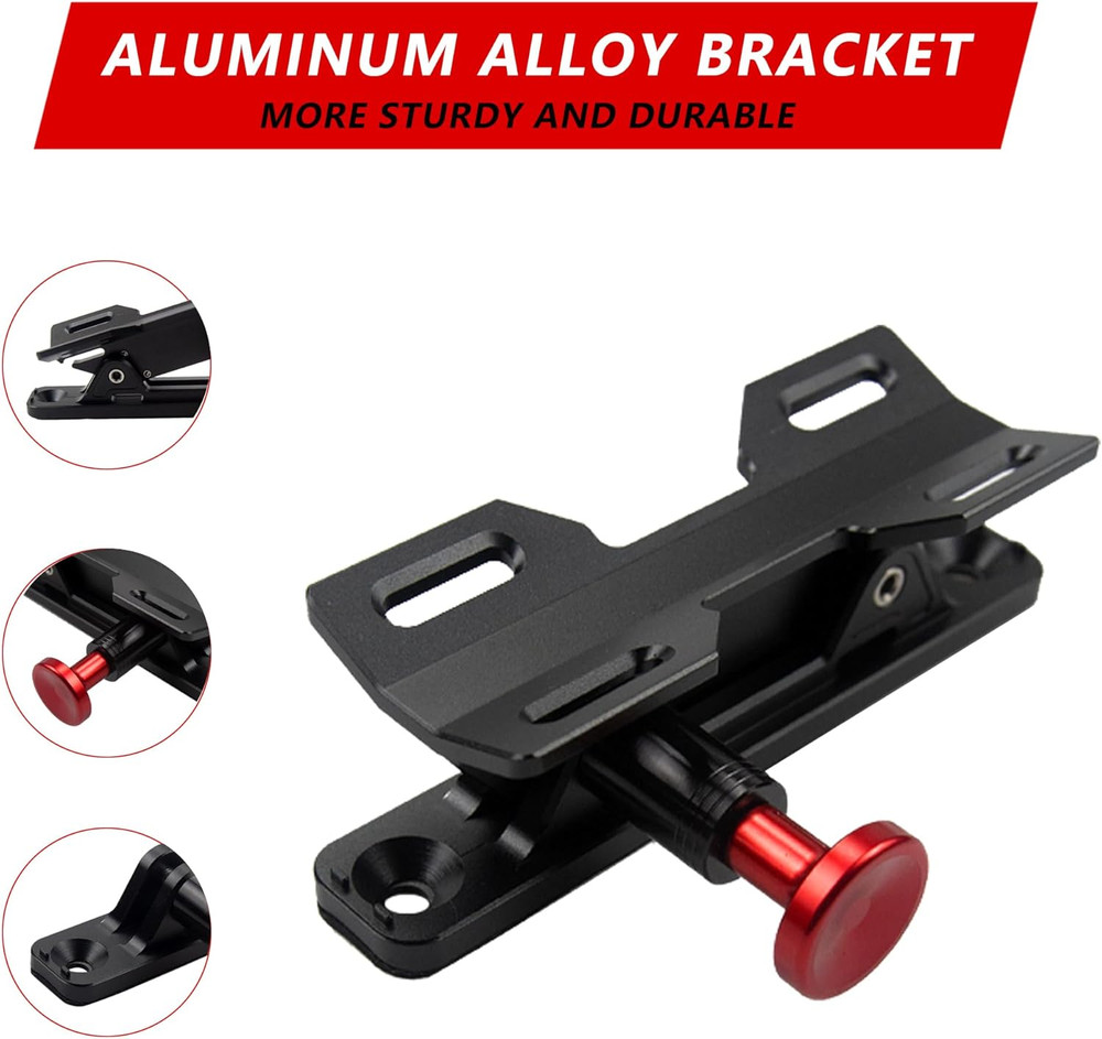 Quick Release Fire Extinguisher Mount - Aluminum Adjustable UTV Roll Bar Fire Ex