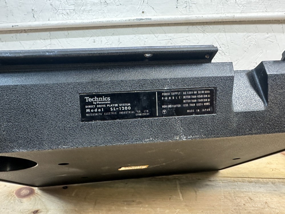 Technics SL-1200 MK1 First Base / Bottom Assembly - USED