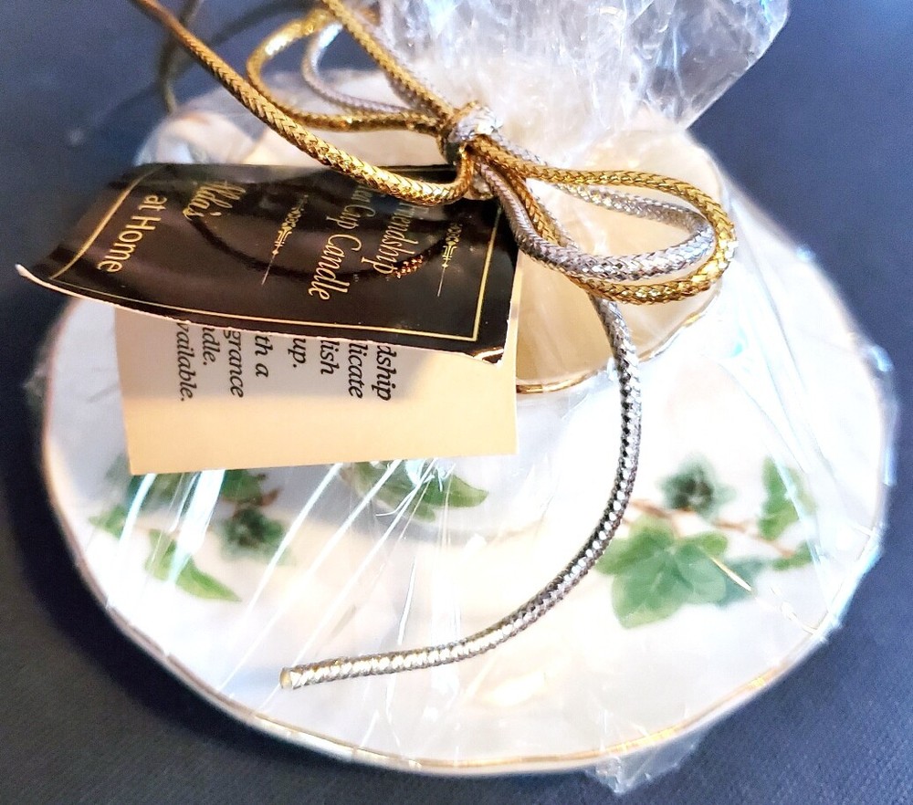 Friendship Tea Cup Candle NOS