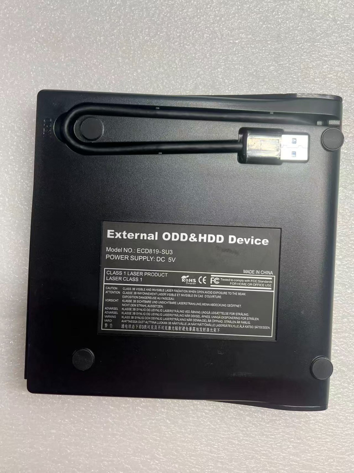 ROOFULL USB 3.0 External DVD/CD Drive Card Reader Hub for Laptop Mac PC