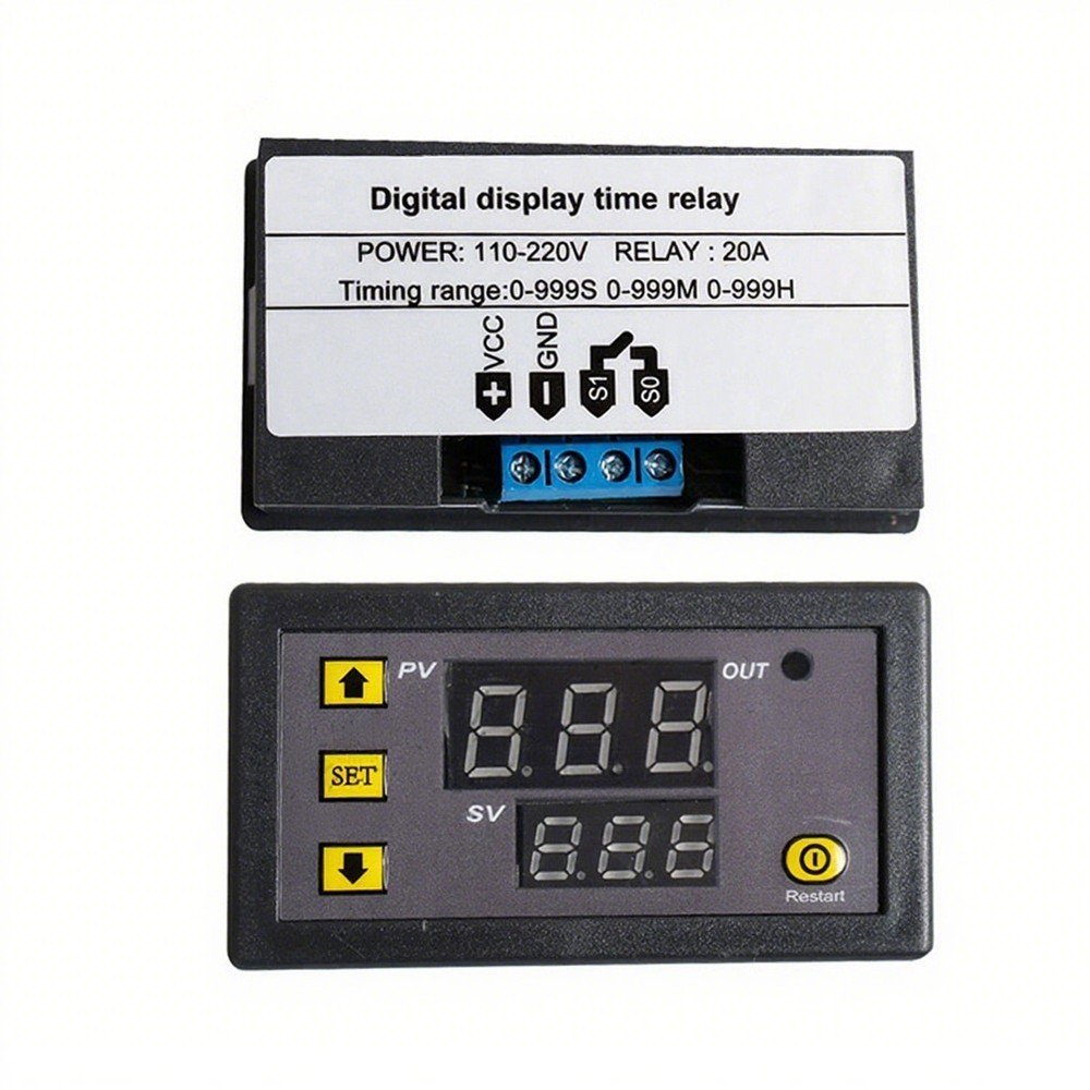LED Digital Relay Module T3230 18 Mode Programmable Timer 110-220V 20A