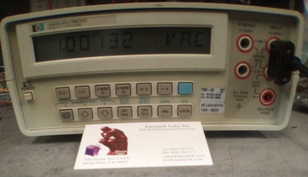 HP 3468A Multimeter CALIBRATED! Excellent Condition