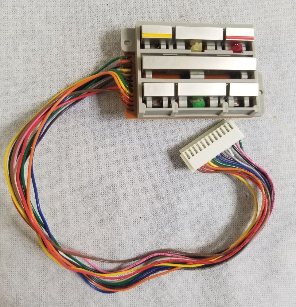 HITACHI D-E65 Stereo Cassette Deck TAPE DECK CONTROLS PCB - Stop, FF, Play, Rew.