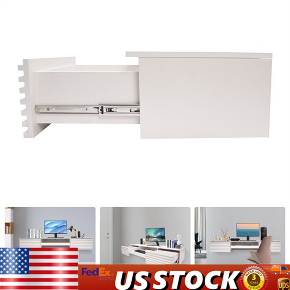 Wall Mounted Desk, Wall Mounted Desk with Pull Out Drawer, Wall Organizer