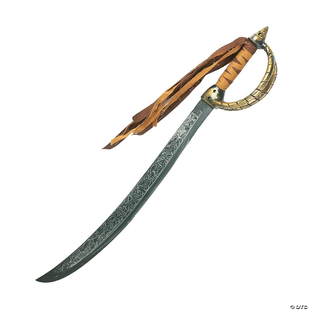Pirate Sword, Silver, One Size Costume