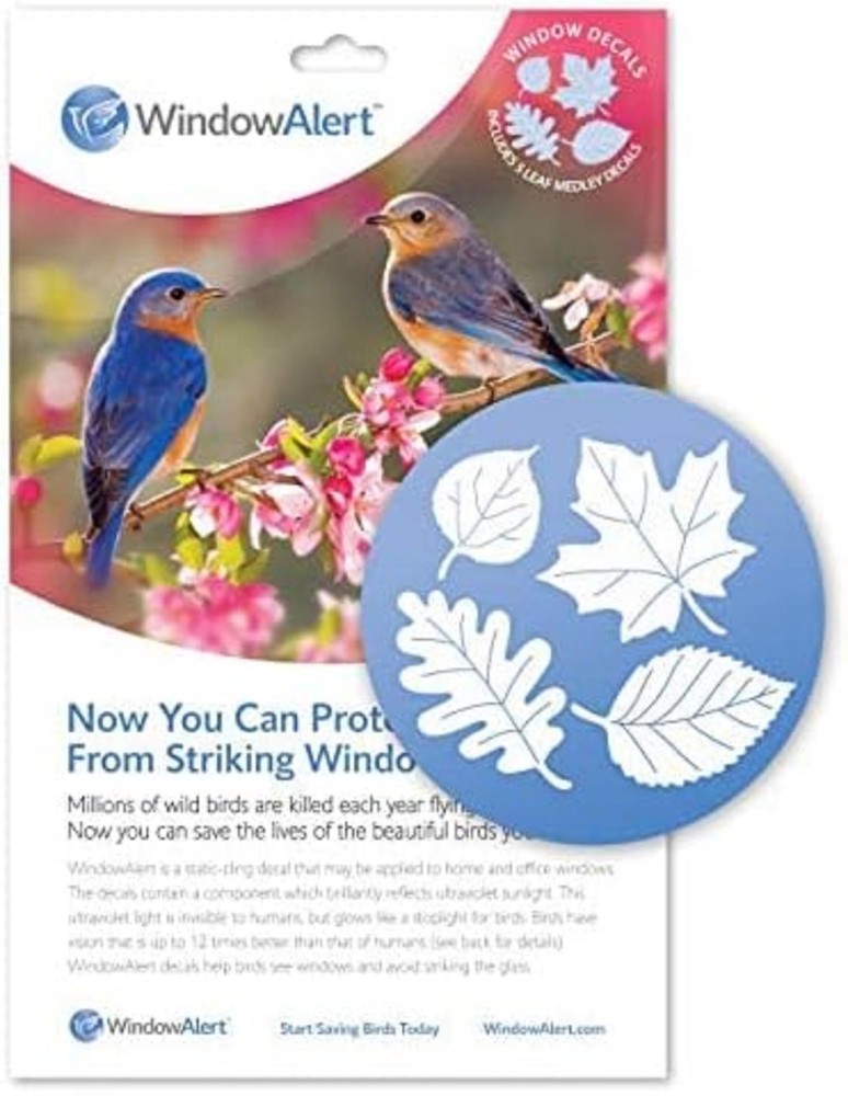 WindowAlert Leaf Medley Anti-Collision Decal - 1-Pack,