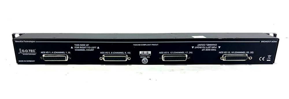 DirectOut Technologies BREAKOUT.AESid Analog Input/Output 32 Channels (PG)