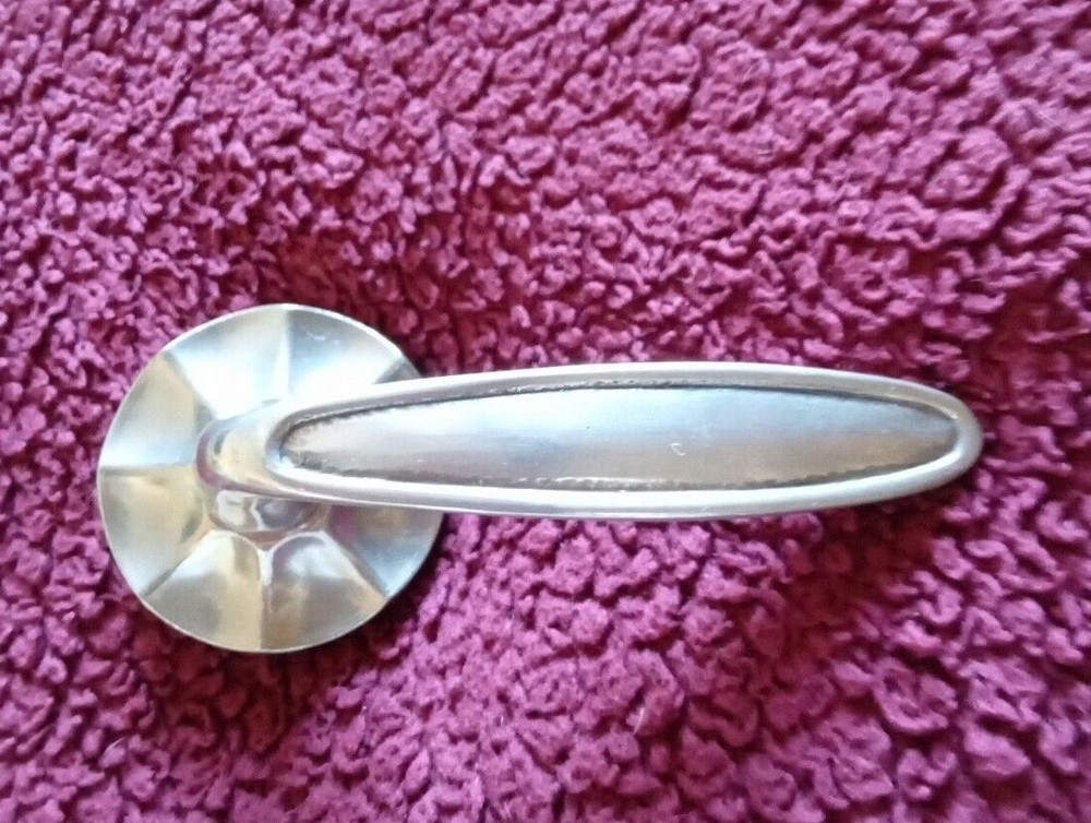OVALE Door Lever /handle w/star rosette BRITTANIUM (silver) (choose function)