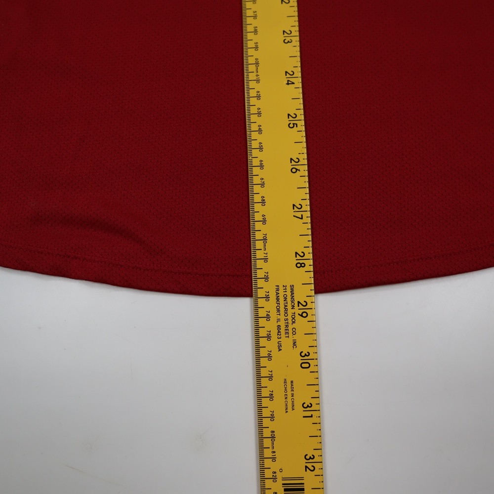 Under Armour Men’s Medium M 1/4 Zip Tech Pullover Golf Red Fitted 1306430